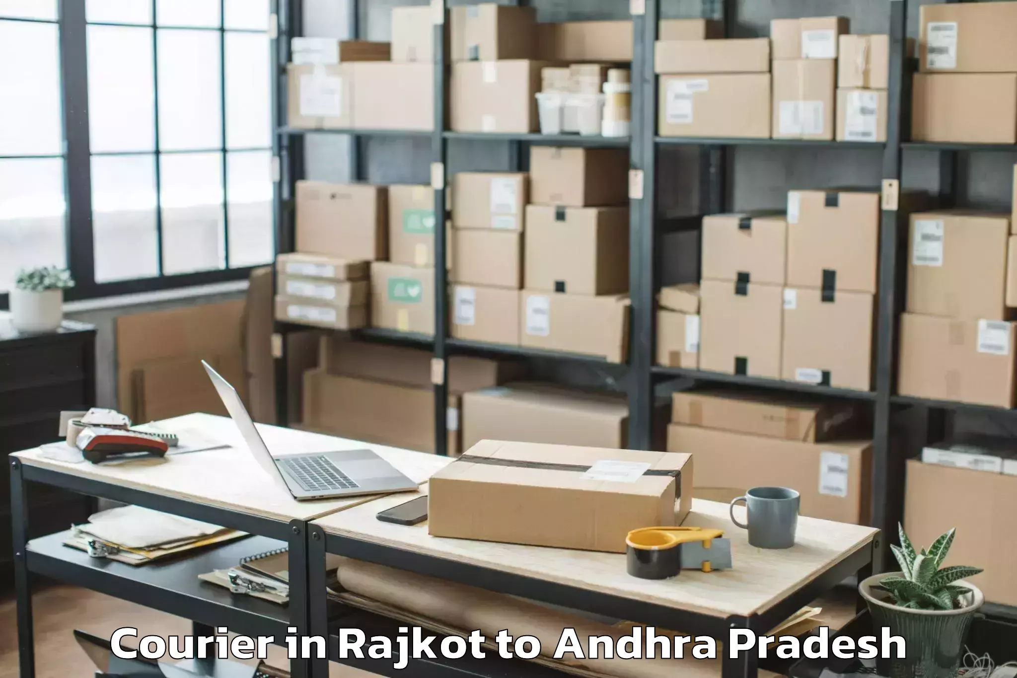 Efficient Rajkot to Vijayawada Courier